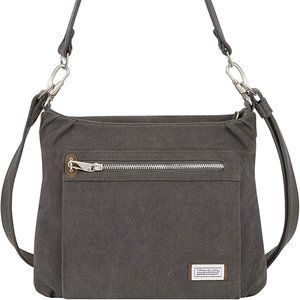 Travelon Anti-Theft Heritage Hobo Bag, Pewter, 11.